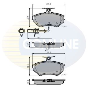 Set placute frana COMLINE CBP1736 – VW | AutoRival