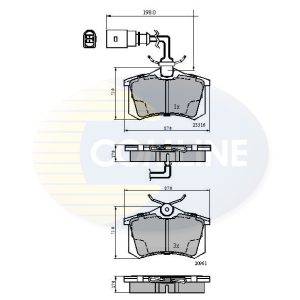 Set placute frana COMLINE CBP1797 – VW | AutoRival