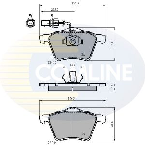 Set placute frana COMLINE CBP1885 – VW | AutoRival