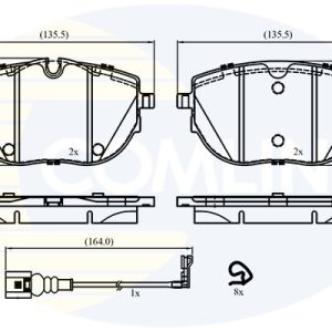 Set placute frana COMLINE CBP22867 – VW | AutoRival