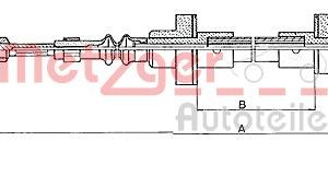 Cablu ambreiaj METZGER 10.343 – VW | AutoRival