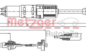 Cablu ambreiaj METZGER 10.3442 – VW | AutoRival