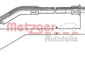 Cablu frana de parcare METZGER 10.702 – VW | AutoRival