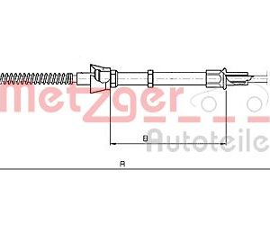 Cablu frana de parcare METZGER 10.7134 – VW | AutoRival