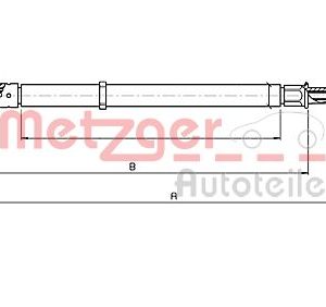 Cablu frana de parcare METZGER 10.7139 – VW | AutoRival