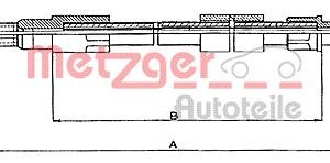 Cablu frana de parcare METZGER 10.7211 – VW | AutoRival