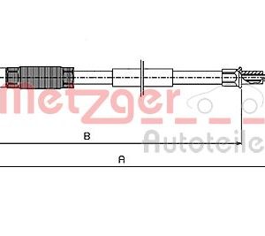 Cablu frana de parcare METZGER 10.7408 – VW | AutoRival