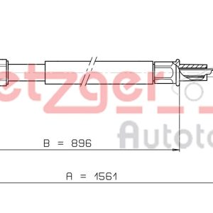 Cablu frana de parcare METZGER 10.7627 – VW | AutoRival