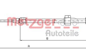 Cablu frana de parcare METZGER 10.9881 – VW | AutoRival
