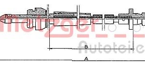Cablu acceleratie METZGER 11.082 – VW | AutoRival