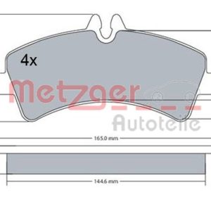 Set placute frana METZGER 1170543 – VW | AutoRival