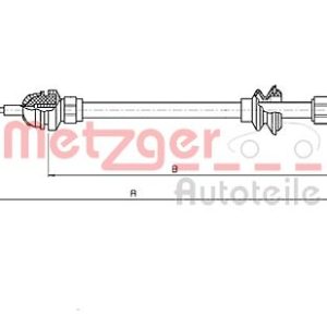 Cablu ambreiaj METZGER 19.208E – VW | AutoRival