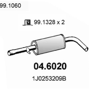 Toba esapamet intermediara ASSO 04.6020 – VW | AutoRival