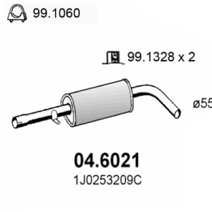 Toba esapamet intermediara ASSO 04.6021 – VW | AutoRival