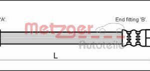 Furtun frana METZGER 4111718 – VW | AutoRival