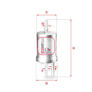 Filtru combustibil SOFIMA S 1855 B – VW | AutoRival