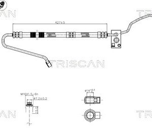 Furtun hidraulic sistem de directie TRISCAN 8516 29028 – VW | AutoRival