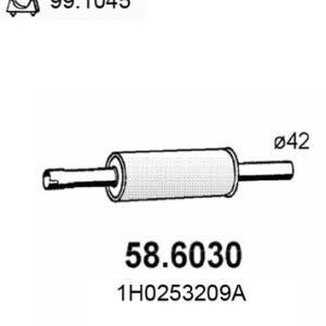 Toba esapamet intermediara ASSO 58.6030 – VW | AutoRival