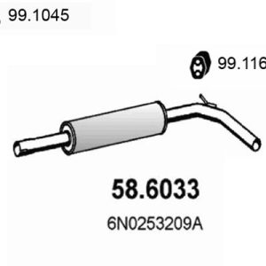 Toba esapamet intermediara ASSO 58.6033 – VW | AutoRival