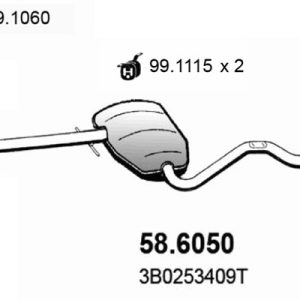 Toba esapamet intermediara ASSO 58.6050 – VW | AutoRival