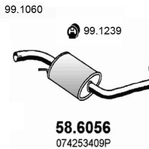 Toba esapamet intermediara ASSO 58.6056 – VW | AutoRival