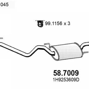 Toba esapament finala ASSO 58.7009 – VW | AutoRival