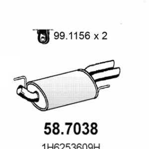 Toba esapament finala ASSO 58.7038 – VW | AutoRival