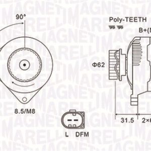 Alternator MAGNETI MARELLI 063731820010 – VW | AutoRival