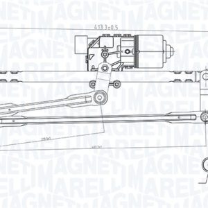 Sistem stergator parbriz MAGNETI MARELLI 064351737010 – VW | AutoRival