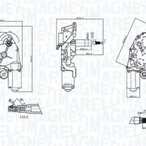 Motor stergator MAGNETI MARELLI 064371100010 – VW | AutoRival