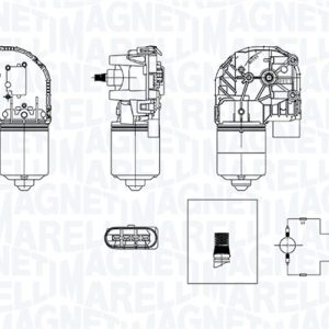 Motor stergator MAGNETI MARELLI 064377600010 – VW | AutoRival