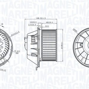 Ventilator habitaclu MAGNETI MARELLI 069412229010 – VW | AutoRival