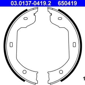 Set saboti frana frana de mana ATE 03.0137-0419.2 – VW | AutoRival