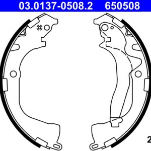 Set saboti frana ATE 03.0137-0508.2 – VW | AutoRival