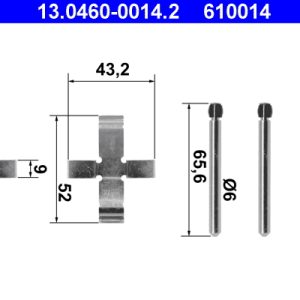 Set accesorii placute frana ATE 13.0460-0014.2 – VW | AutoRival