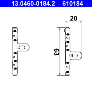 Set accesorii placute frana ATE 13.0460-0184.2 – VW | AutoRival