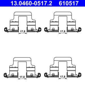 Set accesorii placute frana ATE 13.0460-0517.2 – VW | AutoRival