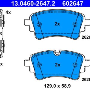 Set placute frana ATE 13.0460-2647.2 – VW | AutoRival