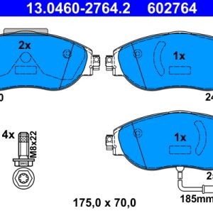 Set placute frana ATE 13.0460-2764.2 – VW | AutoRival