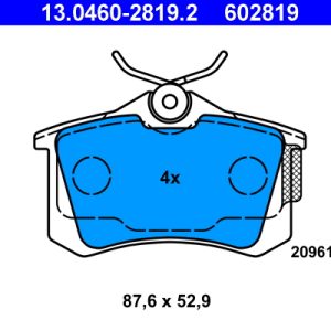 Set placute frana ATE 13.0460-2819.2 – VW | AutoRival