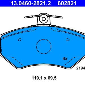 Set placute frana ATE 13.0460-2821.2 – VW | AutoRival