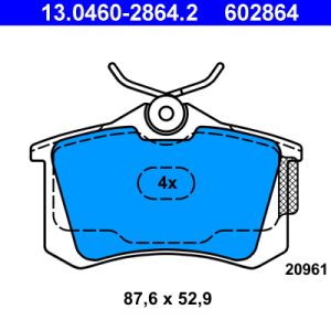 Set placute frana ATE 13.0460-2864.2 – VW | AutoRival
