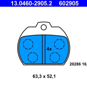 Set placute frana ATE 13.0460-2905.2 – VW | AutoRival