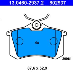 Set placute frana ATE 13.0460-2937.2 – VW | AutoRival