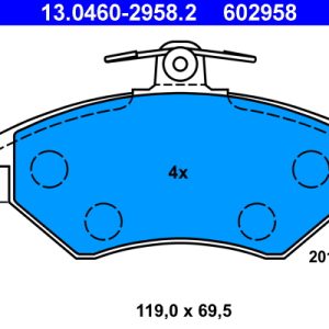 Set placute frana ATE 13.0460-2958.2 – VW | AutoRival