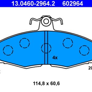 Set placute frana ATE 13.0460-2964.2 – VW | AutoRival