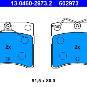 Set placute frana ATE 13.0460-2973.2 – VW | AutoRival