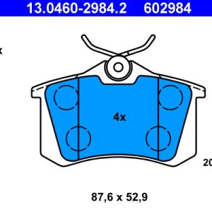 Set placute frana ATE 13.0460-2984.2 – VW | AutoRival