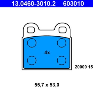 Set placute frana ATE 13.0460-3010.2 – VW | AutoRival