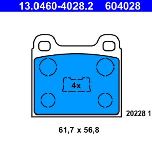 Set placute frana ATE 13.0460-4028.2 – VW | AutoRival